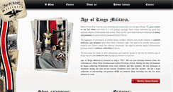 Desktop Screenshot of ageofkingsmilitaria.com