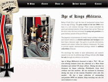 Tablet Screenshot of ageofkingsmilitaria.com